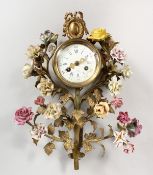 A LOUIS XVITH DRUM MOVEMENT BY HENRY MARC, PARIS, 3ins diameter white enamel dial with blue and