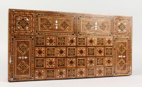A VERY GOOD ISLAMIC INLAID BACKGAMMON BOARD.