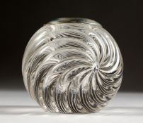 A SILVER TOP GLASS MATCH STRIKER. 3.5ins high.