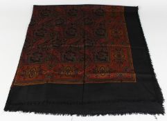 A VINTAGE CHANEL SILK SCARF, PAISLEY DESIGN.