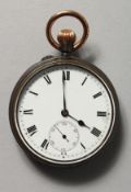 A GUN METAL POCKET WATCH.