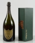 DOM PERIGNON, 1976, one magnum; together with one bottle, boxed. Note: Both levels low, some