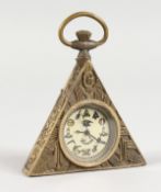 A MASONIC STYLE POCKET WATCH.