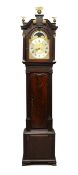 A GOOD LATE 18TH CENTURY MAHOGANY EIGHT DAY LONGCASE CLOCK, by JOSEPH FINNEY, LIVERPOOL, with an
