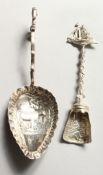 TWO DUTCH SILVER SPOONS.
