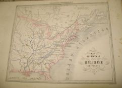 [MAPS] MARMOCCHI (F.) Il Globo Atlante, obl. folio, title + 46 h-col'd maps, clo., Genova, 1858.