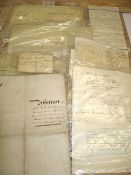 DEEDS, Mortgages, group relating to FAREHAM, early 19th c.; an Abstract of title to 3 houses in