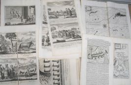 PRINTS, misc. 18th c. prints & engravings (Q).