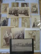 INDIA / PUNJAB/ SIKHS, group of 12 cartes-de-visites of Sikhs, Indians, British offciers in India, a
