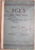 [COOKERY] VINE (F.) Ices for Shop Sale. A Practical Guide..., sm. 8vo, text illus., cloth-backed