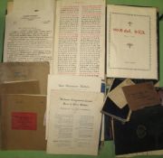 [MISSIONARIES, etc.] q. of ephemera, ms. material, late 19th & (mostly 20th) c., some China and