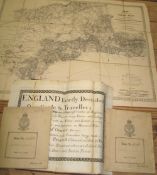 [MAPS] ROCHFORT SCOTT (Capt. C.) Map of a portion of the South of Spain folding litho map, boards,