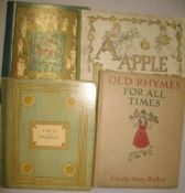 BARKER (Cicely Mary) Old Rhymes for All Times, 4to,: 11 of 12 plates (lacks 1 at p.33), 