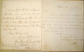 [MANUSCRIPT] partially disbound 19th c. album relating mainly to the Pollard, Pound & Protheroe