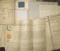 Misc. DEEDS, agreements etc. 18/19th c. (Q).