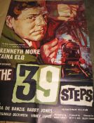 [FILM POSTER] The 39 Steps, printed by Berry, England, folds, 40 x 27 inches.
