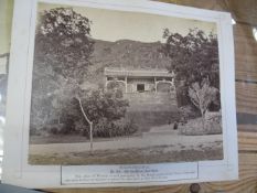 HONG KONG / JAVA. Group of large 19th century albumen photographs of Hong Kong and some collotype