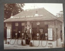 PHOTOGRAPHY / TRANSPORT, group of 19th and early 20th century photographs of trains & cars, with a