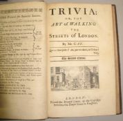 GAY (John) Trivia: or, the Art of Walking the Streets of London, 8vo, engr. vignette on t.p., 2nd