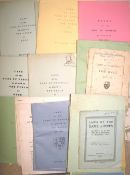 [ETON GAMES] Fives, Wall Game & Field Game Rule Books, various dates, 1930's - 1980's.