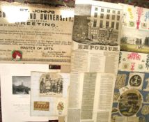 PRINTS & ephemera incl. Brooklyn U.S.A. interest (Q).