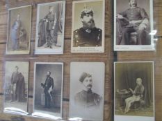 MILITARY / PHOTOGRAPHY, 8 early cartes-de-visite of British officers / royalty.