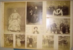 [PHOTOGRAPHY] card of photo of Annamite men & women, by Tonkin.