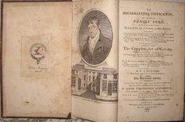 [COOKERY etc.] [ANON] The Housekeeper's Receipt Book..., 8vo, frontis & 1 plate (torn) (same as