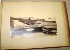PHOTOGRAPH ALBUM. Albums of large albumen views of Britain, full diced calf, circa 1870s / 80s.