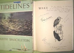 SHACKLETON (Keith) Tidelines, 4to, illus., INSCRIBED & SIGNED in full, clo., d.w., 1st Edn., 1951; &