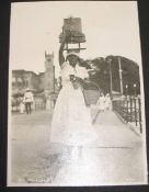 CARIBBEAN. Photograph album of a cruise through the West Indies, 1935. Crocodile effect covers.