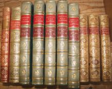 [BINDINGS / NATURAL HISTORY] HULME'S Familiar Wild Flowers, 5 vols., half calf, col. plates, L., n.