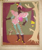 LEAN (JOHN) a collage costume design.