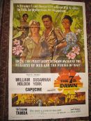 [FILM POSTER] The 7th Dawn, USA printing, folds, 41 x 27 inches.