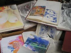 STEWART (John Ivor) original artwork, in sketchbook & loose (Q).