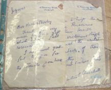 CHURCHILL (Clementine) 2pp. a.l.s., dated July 1943, on 10 Downing Street headed paper.