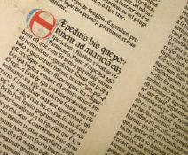 [EARLY PRINTING] 16 leaves, folio 15.5 inches tall, loose, from an early 16th c. German