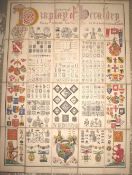 [HERALDRY folding chart] BARRINGTON (A.) Display of Heraldry, col. litho by J. R. JOBBINS,