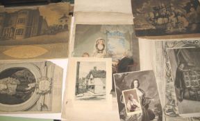 PRINTS & BROADSIDES, q. of good but damaged images, rarities (Q).
