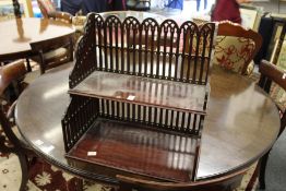 A Georgian style mahogany two tier book stand.