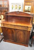 A Victorian mahogany chiffonier.
