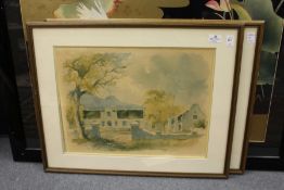 A pair of prints depicting South African scenes.