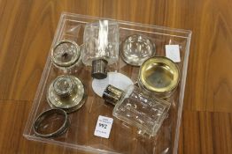 Various small items of silver ware.
