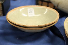 Two early Chinese pottery bowls.