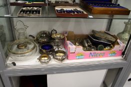 A quantity of plated wares.