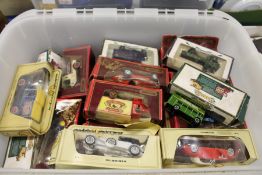 A large box of model cars.