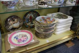 A large quantity of collector's plates to include Chelsea Flower Show plate, Fairy plates,