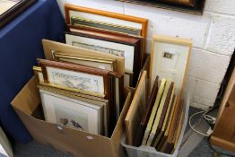 A large quantity of paintings and prints.