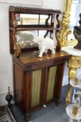 A good Regency rosewood chiffonier of small size.