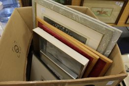 A quantity of various paintings and prints.